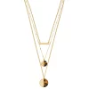 Nine West Cheetah Multi Strand Necklace