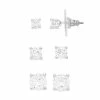 Nine West Cubic Zirconia Stud Earring Set -Nine West shop 3835646 Clear