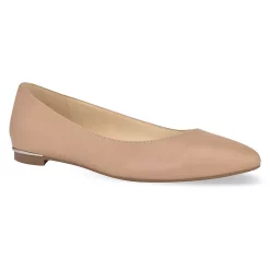 Nine West Corrine Women's Leather Ballet Flats -Nine West shop 4306613 Medium Natural