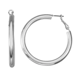 Nine West Tube Hoop Earrings