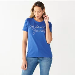 Women's Nine West Crewneck Graphic Tee -Nine West shop 4646703 Kind Yourself