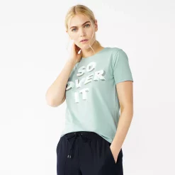 Women's Nine West Crewneck Graphic Tee -Nine West shop 4646703 So Over It