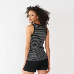 Women's Nine West Ribbed Tank -Nine West shop 4841430 ALT