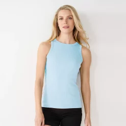 Women's Nine West Ribbed Tank -Nine West shop 4841430 Peri Cream