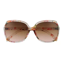 Women's Nine West 61mm Floral Rounded Vented Rectangle Sunglasses -Nine West shop 4862556 ALT