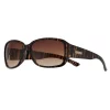 Women's Nine West 58mm Brown Striated Plastic Rectangle Sunglasses -Nine West shop 4862558
