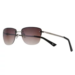 Women's Nine West 57mm Semi-Rimless Rectangle Sunglasses