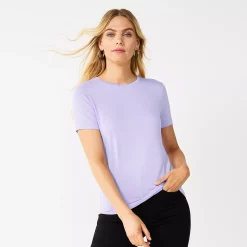 Women's Nine West Essential Crewneck Tee -Nine West shop 4911743 Amanda Lilac