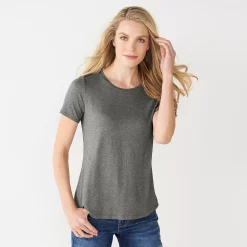 Women's Nine West Essential Crewneck Tee -Nine West shop 4911743 Dark Storm Heather