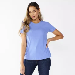 Women's Nine West Essential Crewneck Tee -Nine West shop 4911743 Landon Peri Rib
