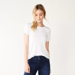 Women's Nine West Essential Crewneck Tee -Nine West shop 4911743 Modern White