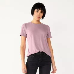 Women's Nine West Essential Crewneck Tee -Nine West shop 4911743 Washed Grape