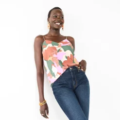 Women's Nine West V-Neck Layering Camisole -Nine West shop 4951519 Cheetah Camo