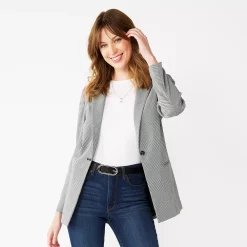 Women's Nine West Relaxed Blazer -Nine West shop 4951623 Microcheck