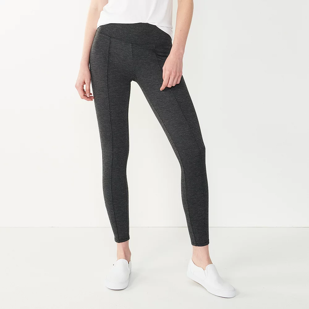 Women's Nine West Seamed Tummy-Control Ponte Leggings 4 Women's Nine West Seamed Tummy-Control Ponte Leggings - Image 2