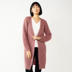 Women's Nine West Car Coat Cardigan 22 Women's Nine West Car Coat Cardigan -Nine West shop 4972563 Cozy Mai Mauve