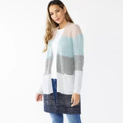 Women's Nine West Car Coat Cardigan 26 Women's Nine West Car Coat Cardigan -Nine West shop 4972563 Rose Mint Stripe