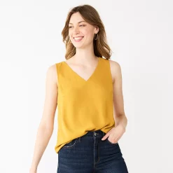 Women's Nine West V-Neck Tank -Nine West shop 4974987 Light Bronze