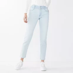 Women's Nine West Curvy Tummy-Control Slim Straight Jeans 11 Women's Nine West Curvy Tummy-Control Slim Straight Jeans -Nine West shop 4988950 Super Light Wash
