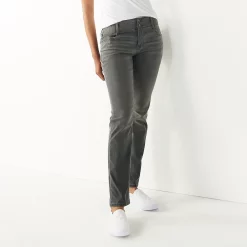 Women's Nine West Tummy-Control Slim Straight Jeans -Nine West shop 4991601 Gray