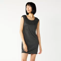 Women's Nine West Scoopneck Cap-Sleeve Sheath Dress -Nine West shop 5010262 Charcoal