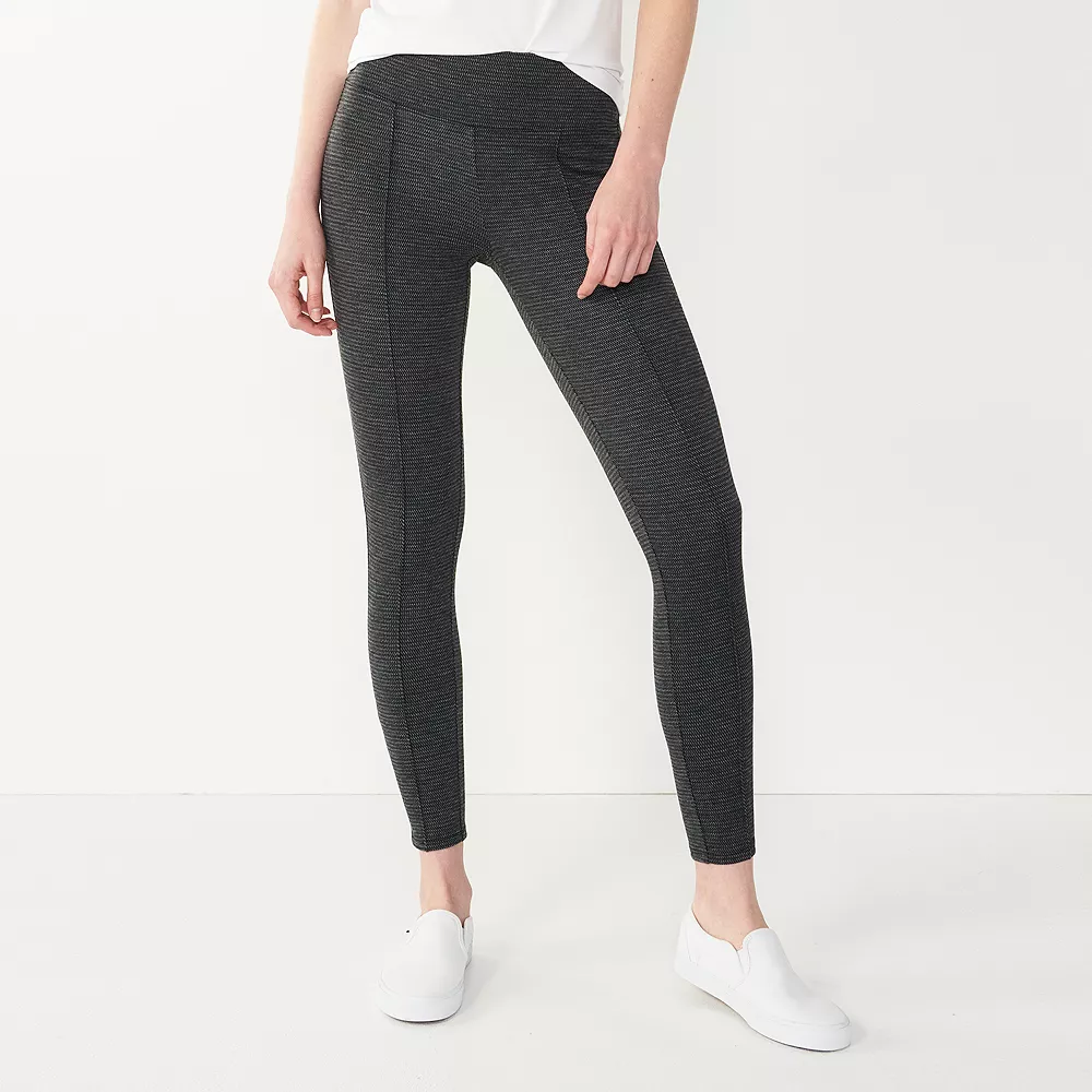 Petite Nine West Seamed Tummy Control Ponte Leggings 5 Petite Nine West Seamed Tummy Control Ponte Leggings - Image 3