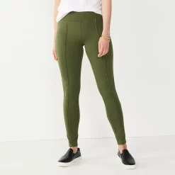 Petite Nine West Seamed Tummy Control Ponte Leggings 16 Petite Nine West Seamed Tummy Control Ponte Leggings -Nine West shop 5032426 Infantry Olive