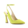 Nine West Tabita Women's Suede Pumps -Nine West shop 5118776 Neon Yellow Suede