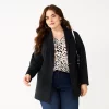 Plus Size Nine West Relaxed Knit Blazer -Nine West shop 5128594 Black