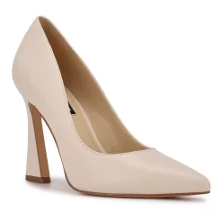 Nine West Trendz Women's Leather Heels -Nine West shop 5191526 Cream Leather