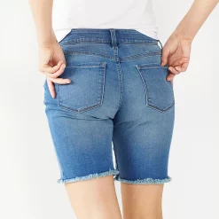 Women's Nine West Slimming Pocket High-Waisted Bermuda Shorts -Nine West shop 5204233 ALT