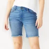 Women's Nine West Slimming Pocket High-Waisted Bermuda Shorts 2 Women's Nine West Slimming Pocket High-Waisted Bermuda Shorts -Nine West shop 5204233 Light Medium Wash