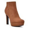 Nine West Glowup 02 Women's High Heel Ankle Boots -Nine West shop 5209892 Medium Brown