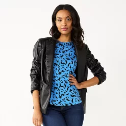 Nine West Essential Easy High-Neck Tank -Nine West shop 5214280 Blue Black Abstract