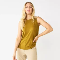 Nine West Essential Easy High-Neck Tank -Nine West shop 5214280 Destiny Green