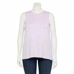 Plus Size Nine West Essential Easy High-Neck Tank 44 Plus Size Nine West Essential Easy High-Neck Tank -Nine West shop 5234070 Enlightened Purple