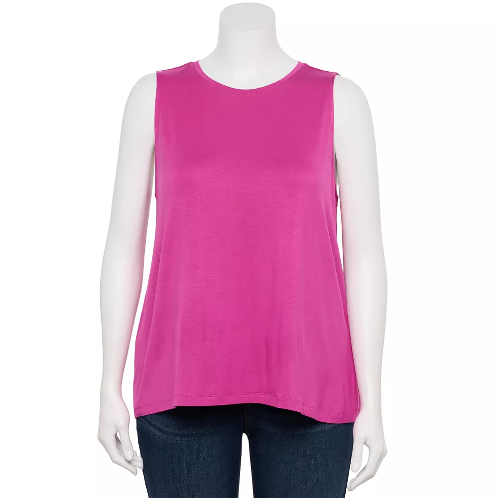 Plus Size Nine West Essential Easy High-Neck Tank 13 Plus Size Nine West Essential Easy High-Neck Tank - Image 11