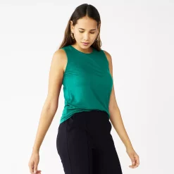 Petite Nine West Essential High Neck Tank -Nine West shop 5234193 Night Tide