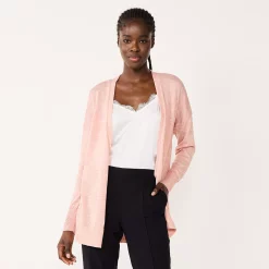 Women's Nine West Essential Lightweight Cardigan 23 Women's Nine West Essential Lightweight Cardigan -Nine West shop 5234642 Ana Pink