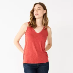 Women's Nine West Easy V-Neck Tank -Nine West shop 5237679 Dogwood Leaf