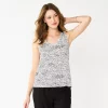 Women's Nine West Easy V-Neck Tank -Nine West shop 5237679 White Texture