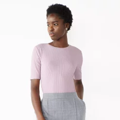 Petite Nine West Essential Elbow Sleeve Tee -Nine West shop 5247058 Enlighten Purple