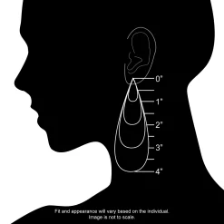 Nine West Simulated Crystal Mini Hoop Earrings -Nine West shop 5257204 ALT4