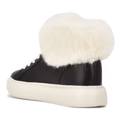 Nine West Keepup Women's Faux-Fur Sneakers -Nine West shop 5345471 ALT4