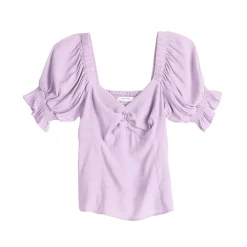 Women's Nine West Twist Front Puff Sleeve Top -Nine West shop 5493540 ALT5