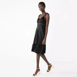 Women's Nine West Strappy Empire Midi Dress 8 Women's Nine West Strappy Empire Midi Dress -Nine West shop 5516624 Mineral Black