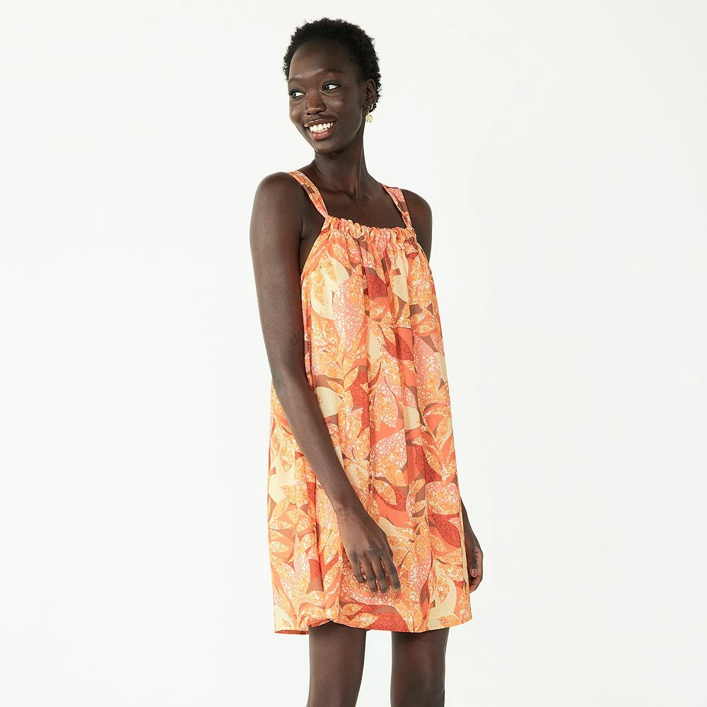 Women's Nine West Squareneck Trapeze Mini Dress 5 Women's Nine West Squareneck Trapeze Mini Dress - Image 3