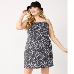 Plus Size Nine West Gathered Side-Tie Sheath Dress -Nine West shop 5547073 Tropical Shapes