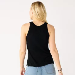 Women's Nine West High-Neck Cutaway Sweater Tank -Nine West shop 5566564 ALT