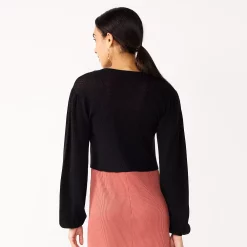 Women's Nine West Balloon Sleeve Open Front Cardigan -Nine West shop 5567306 ALT